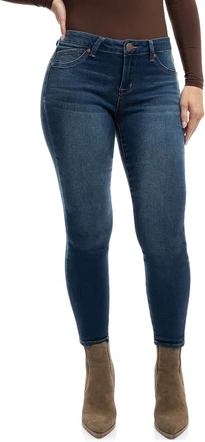 1822 Denim Women's Petite 26" Butter Mid-Rise Skinny Jeans