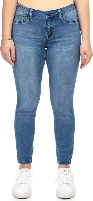 1822 Denim Women's Petite 26" Butter Mid-Rise Skinny Jeans