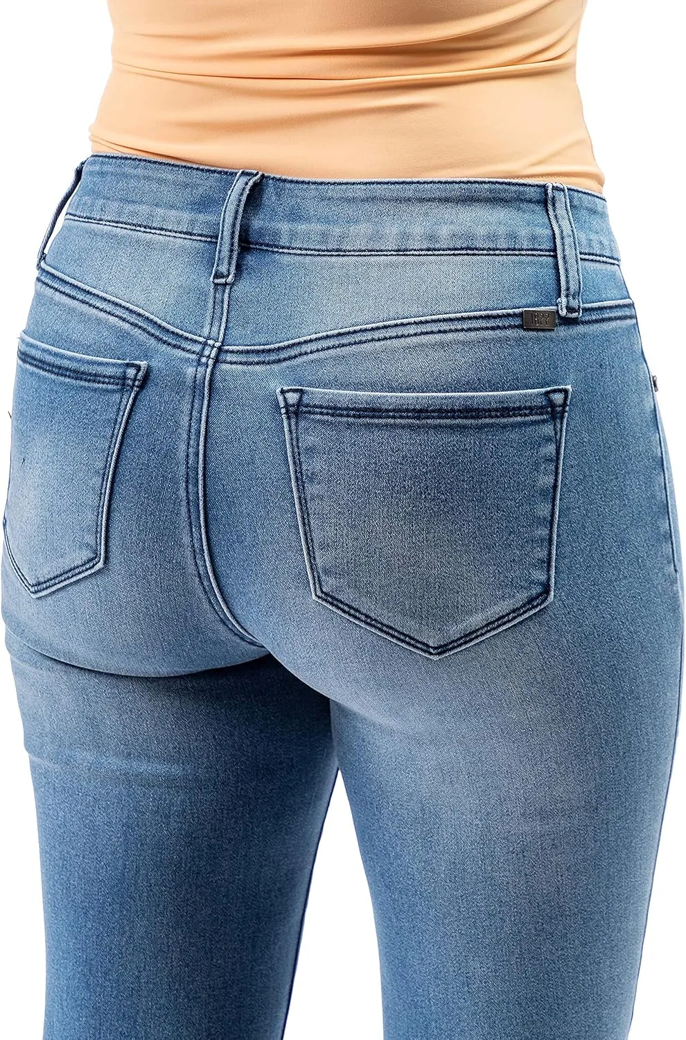 1822 Denim Women's Petite 26" Butter Mid-Rise Skinny Jeans