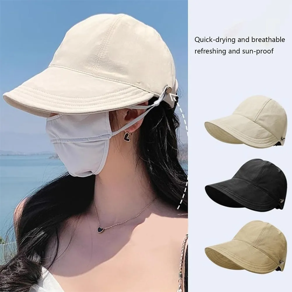 2025 Classupery Women's Wide Brim Sun Hat – Adjustable Breathable Mesh Top, Sun Shade Summer Hat