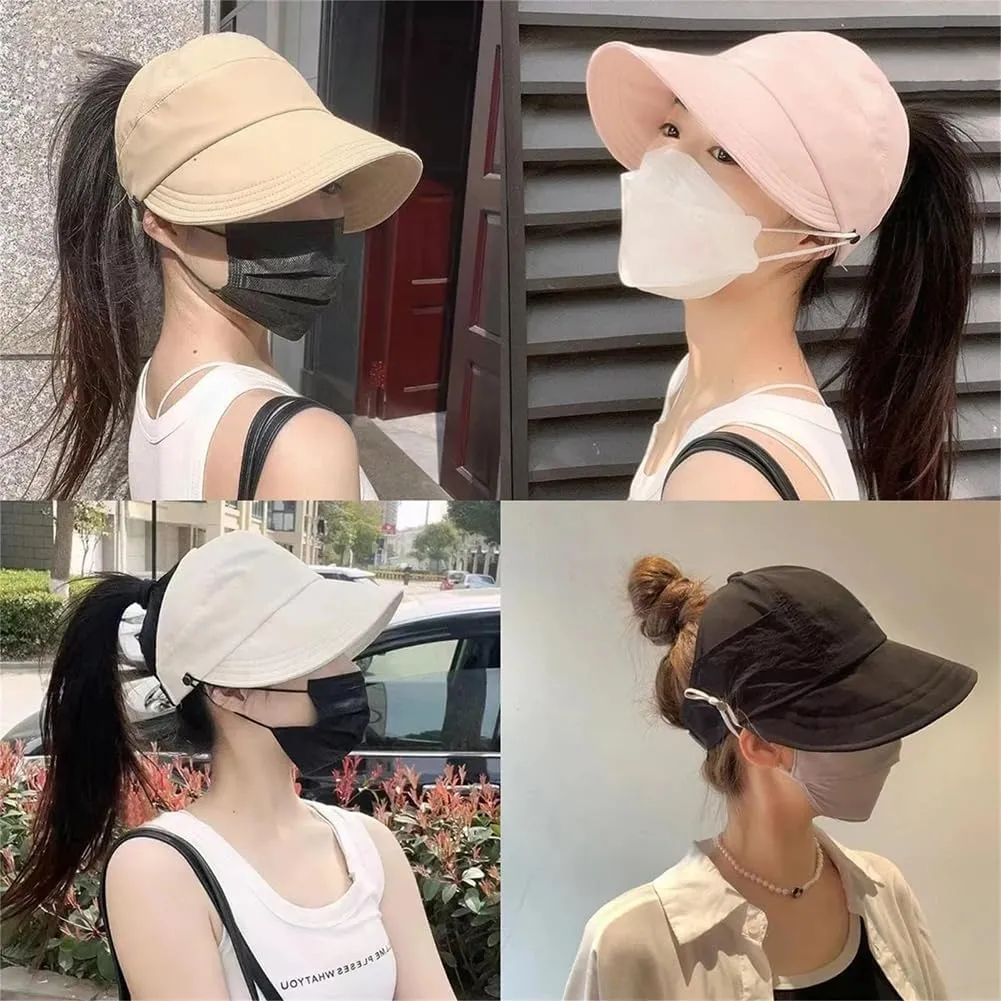 2025 Classupery Women's Wide Brim Sun Hat – Adjustable Breathable Mesh Top, Sun Shade Summer Hat