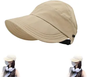 2025 Classupery Women's Wide Brim Sun Hat – Adjustable Breathable Mesh Top, Sun Shade Summer Hat