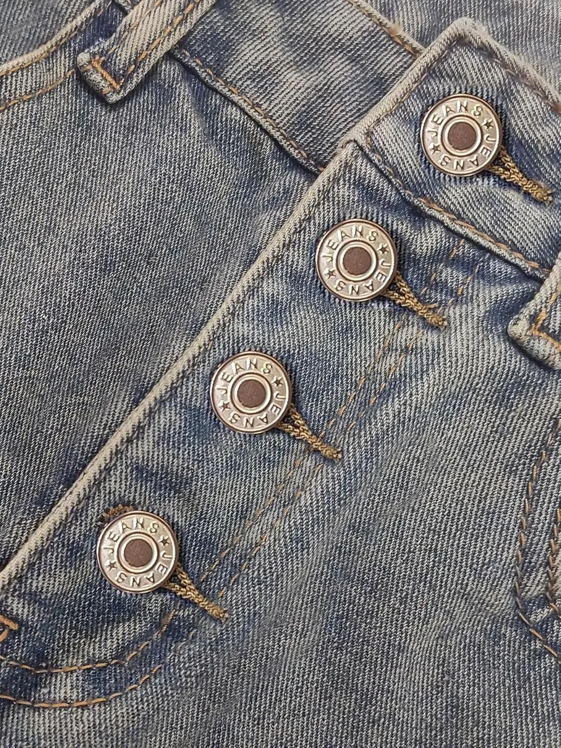 Akivide Women's Baggy Ankle Jeans Casual Loose Straight Leg Button Boyfriend Cropped Cute Denim Pants