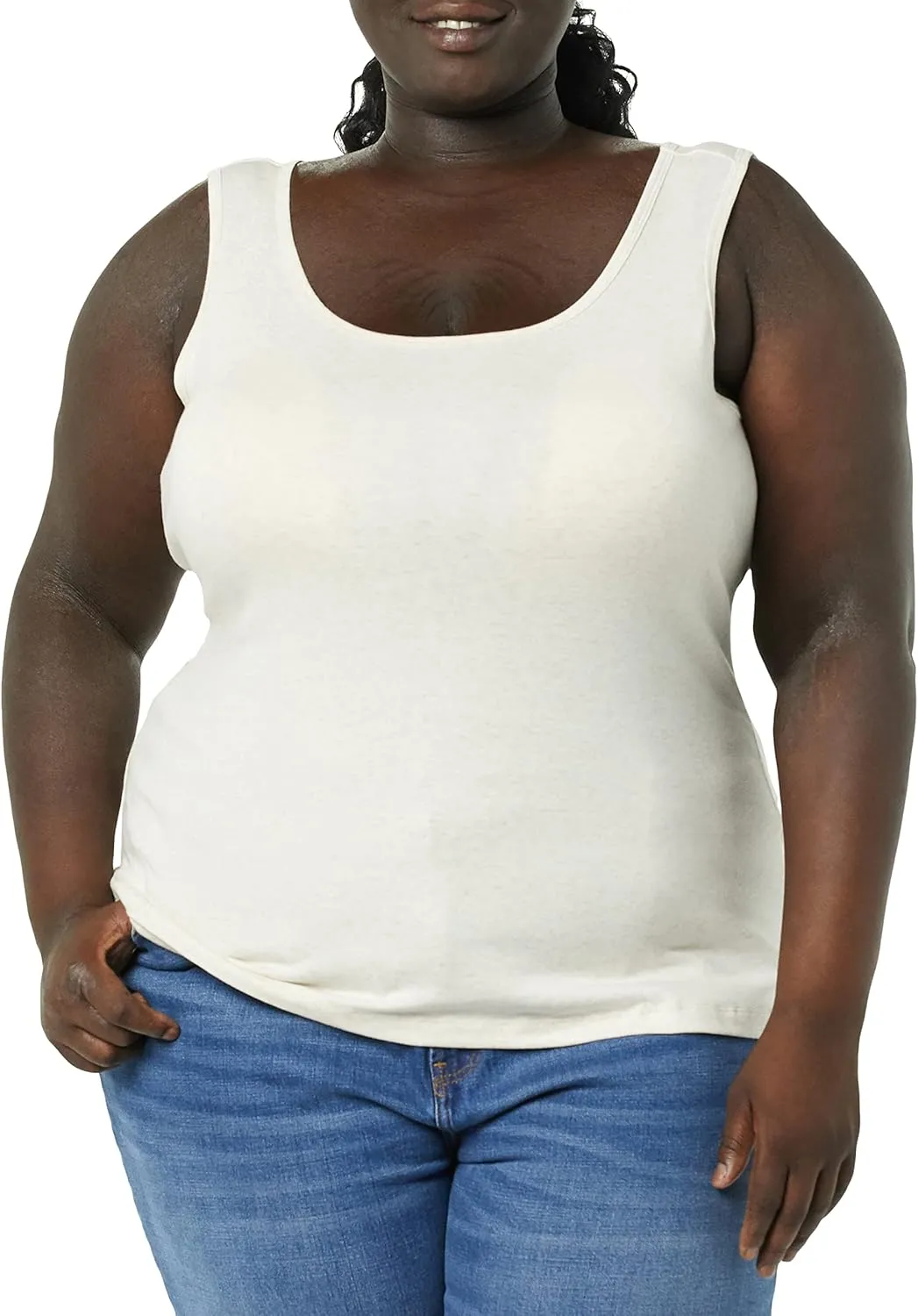 Amazon Essentials Women's Plus Size Tank Top, Multipacks