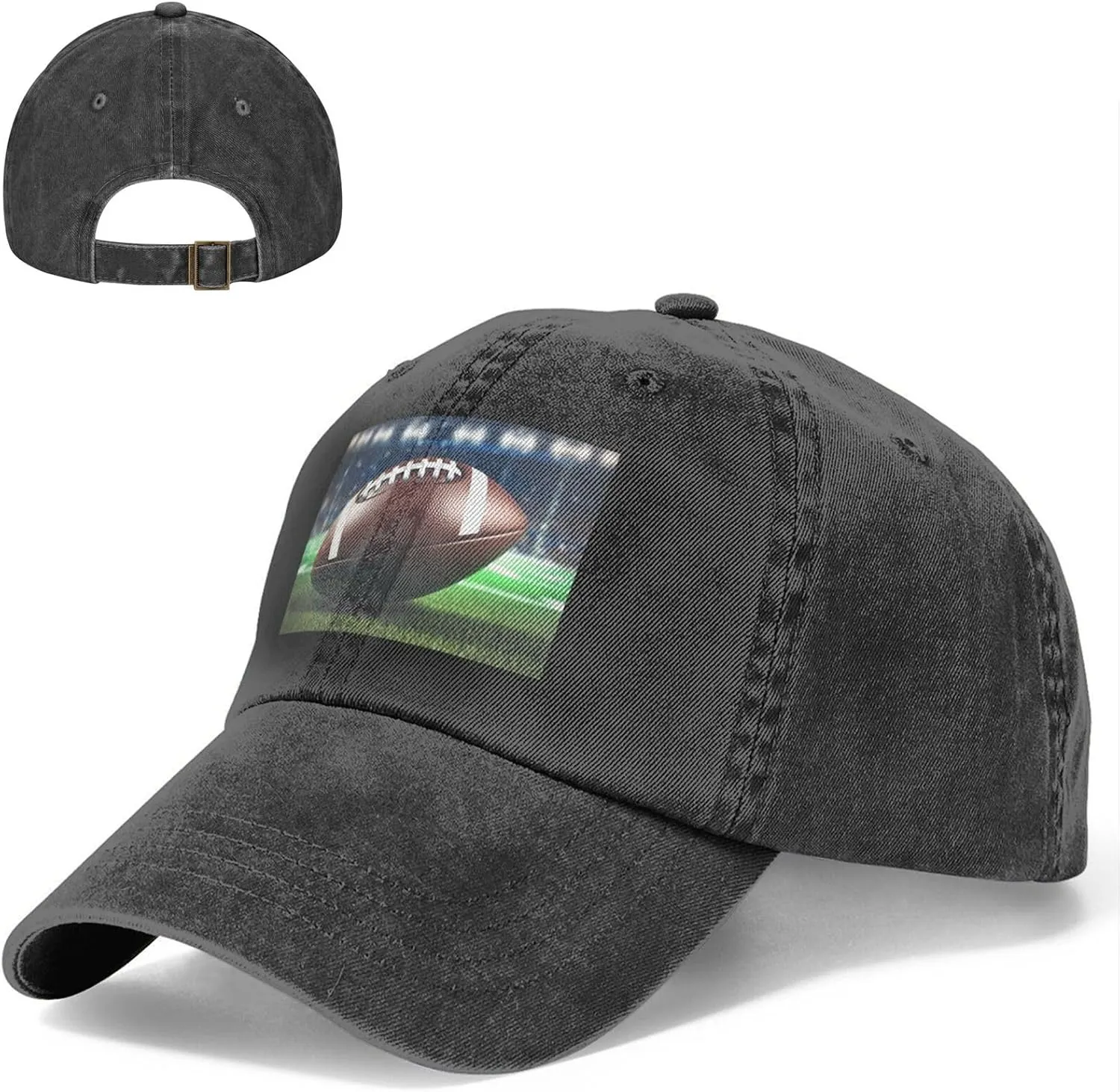 American Football Unisex Baseball Cap Breathable Cotton Trucker Hat Classic Denim Dad Hat Summer Sun Hat