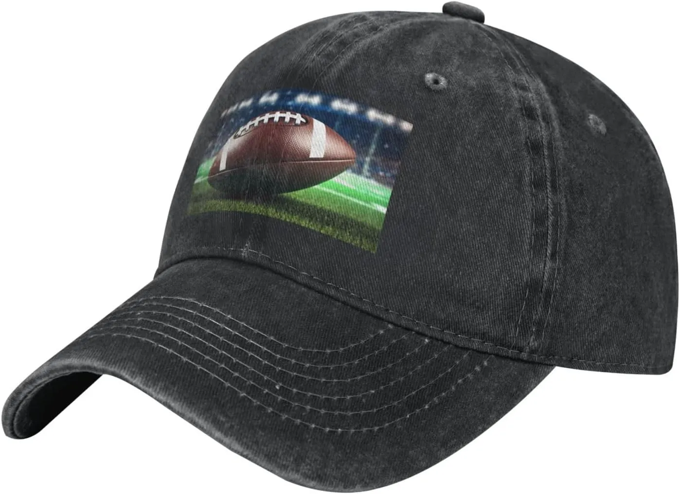 American Football Unisex Baseball Cap Breathable Cotton Trucker Hat Classic Denim Dad Hat Summer Sun Hat