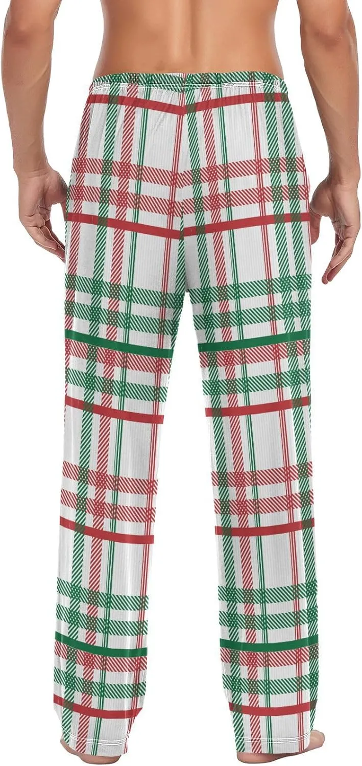 Aslsiy Men's Pajama Bottoms Soft Mens Sleep Pants Christmas Pajama Pants Winter Lounge PJ Pants