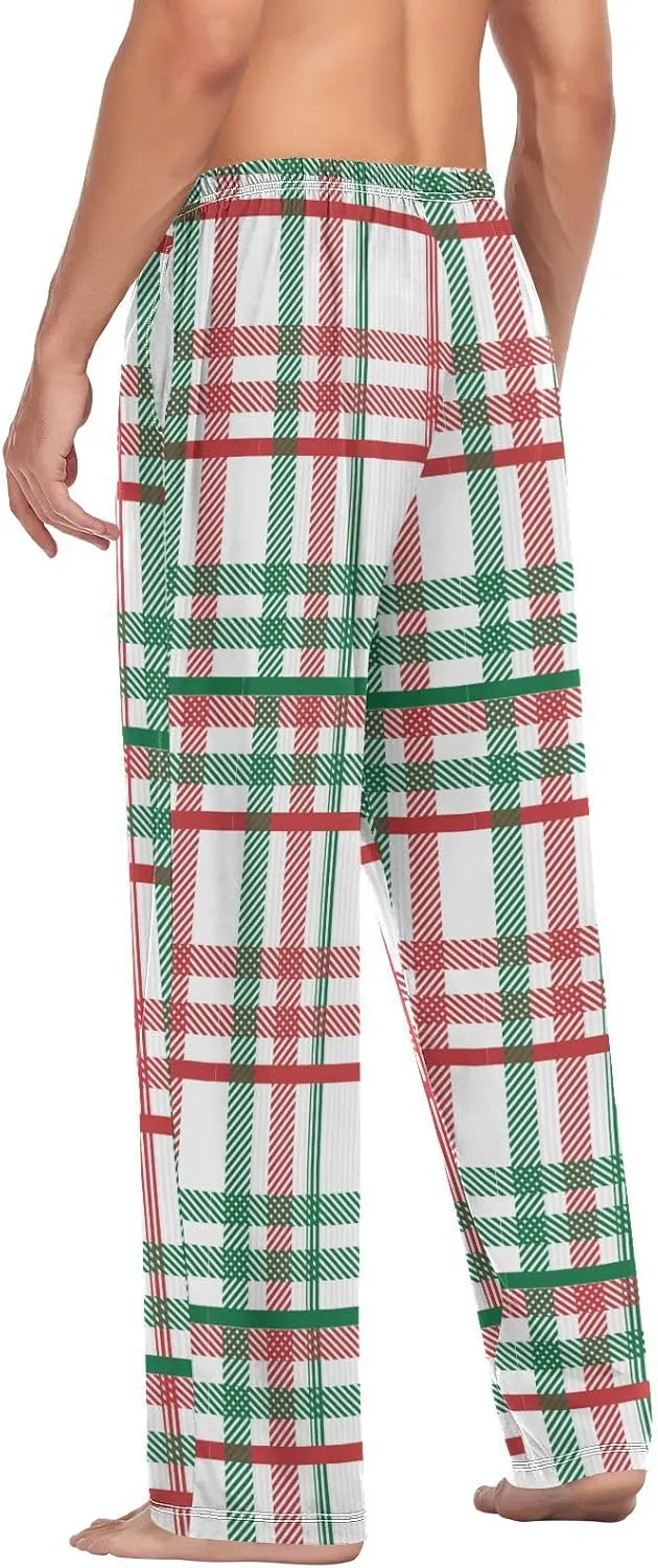 Aslsiy Men's Pajama Bottoms Soft Mens Sleep Pants Christmas Pajama Pants Winter Lounge PJ Pants
