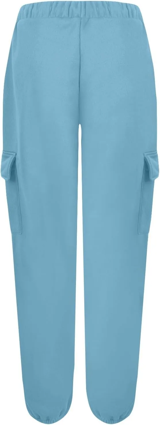 Baggy Sweatpants for Women Casual Fleece High Waisted Drawstring Joggers with Pockets Comfy Lounge Pants