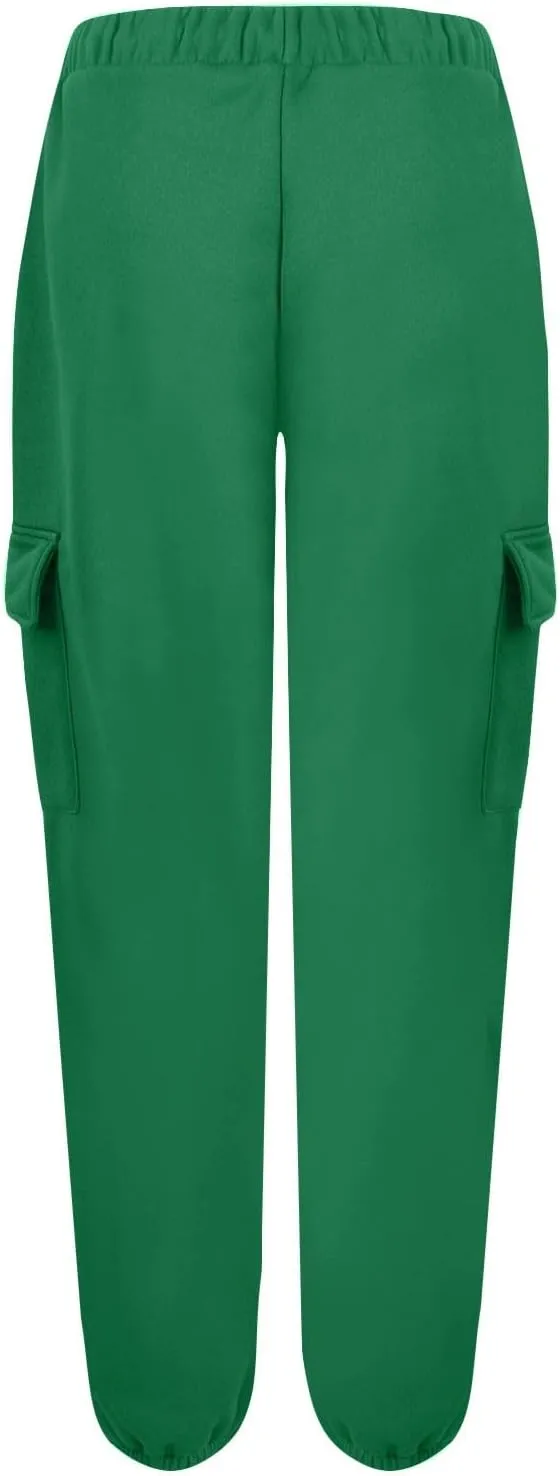 Baggy Sweatpants for Women Casual Fleece High Waisted Drawstring Joggers with Pockets Comfy Lounge Pants