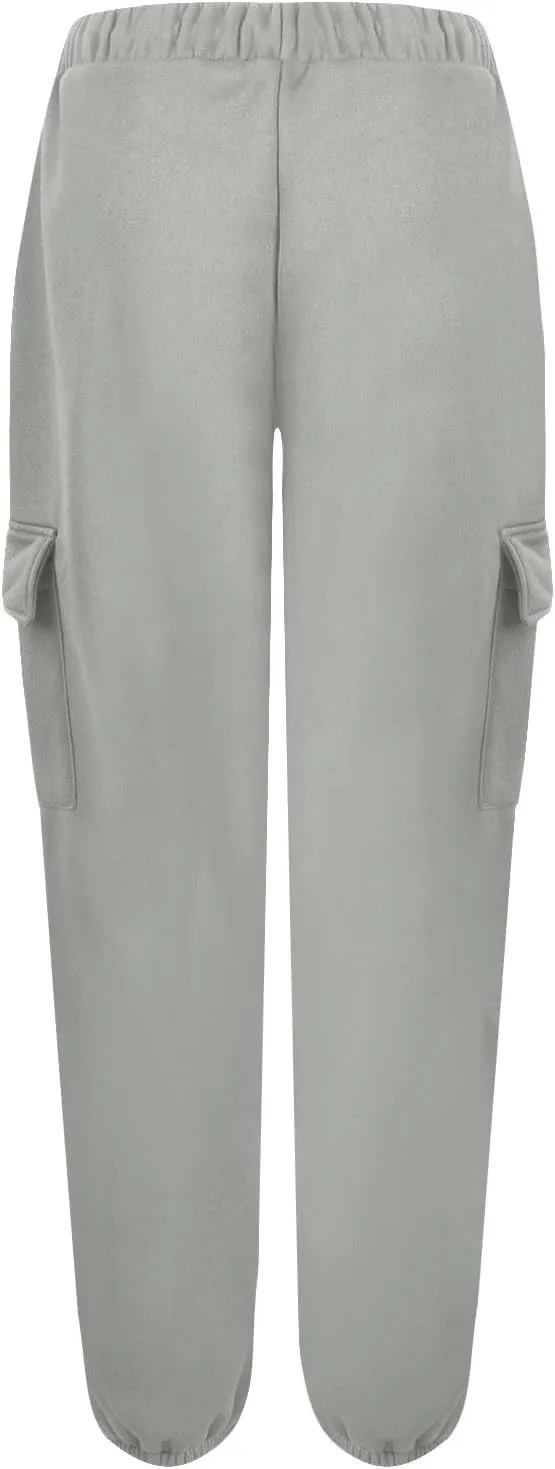 Baggy Sweatpants for Women Casual Fleece High Waisted Drawstring Joggers with Pockets Comfy Lounge Pants