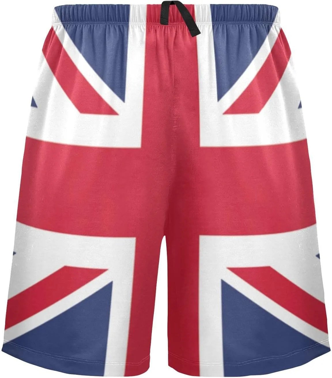 Bald Eagle On American Flag Patriotic USA Design Men's Pajama Pants Shorts Sleepwear Lounge Pajama Bottoms
