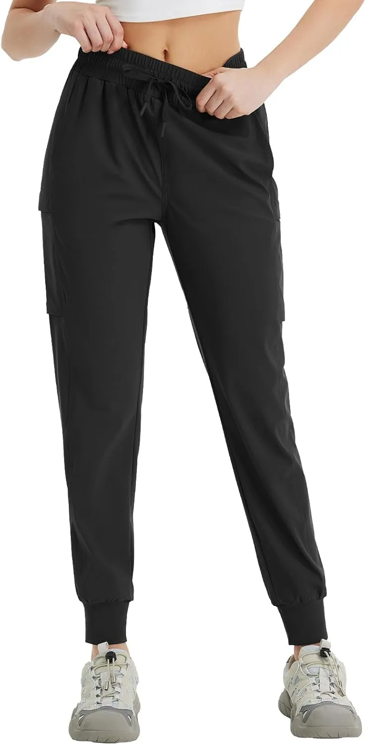 baleaf Women's Cargo Joggers Hiking Pants with Pockets Lightweight Jogger Quick Dry Sweatpants