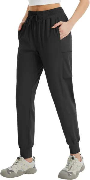 baleaf Women's Cargo Joggers Hiking Pants with Pockets Lightweight Jogger Quick Dry Sweatpants