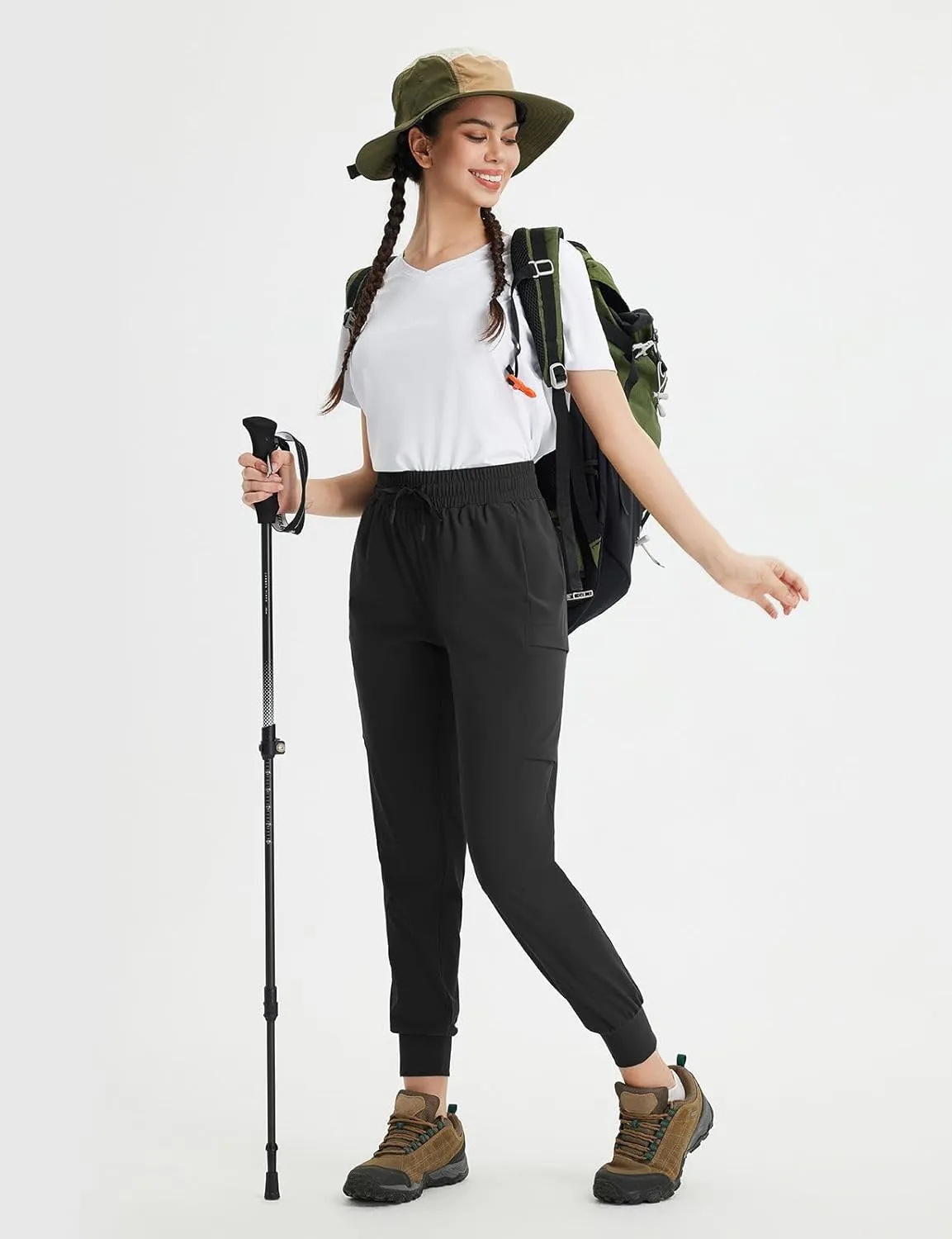 baleaf Women's Cargo Joggers Hiking Pants with Pockets Lightweight Jogger Quick Dry Sweatpants