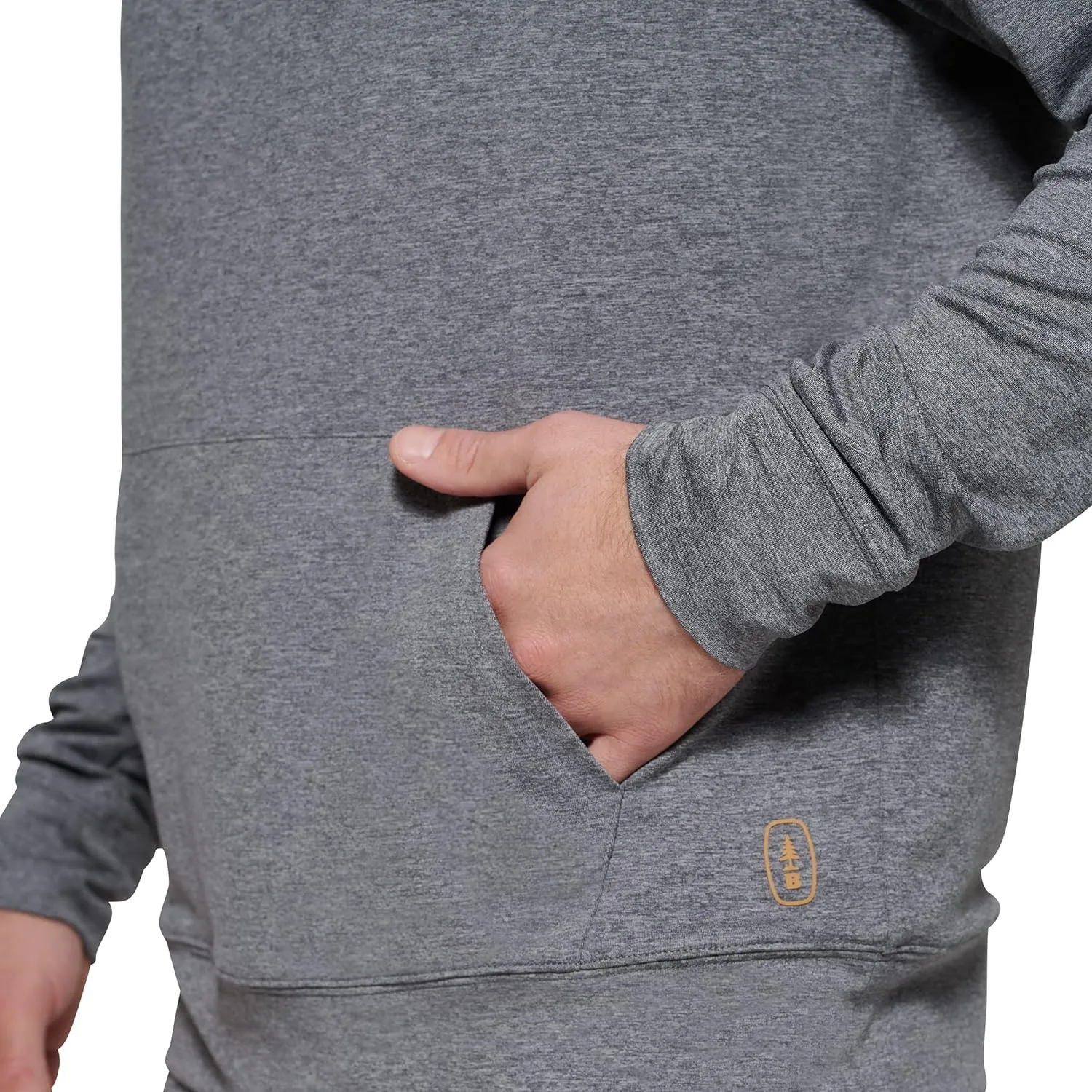 BASS OUTDOOR Men's Pullover Kangaroo Lightweight Knit Sweater