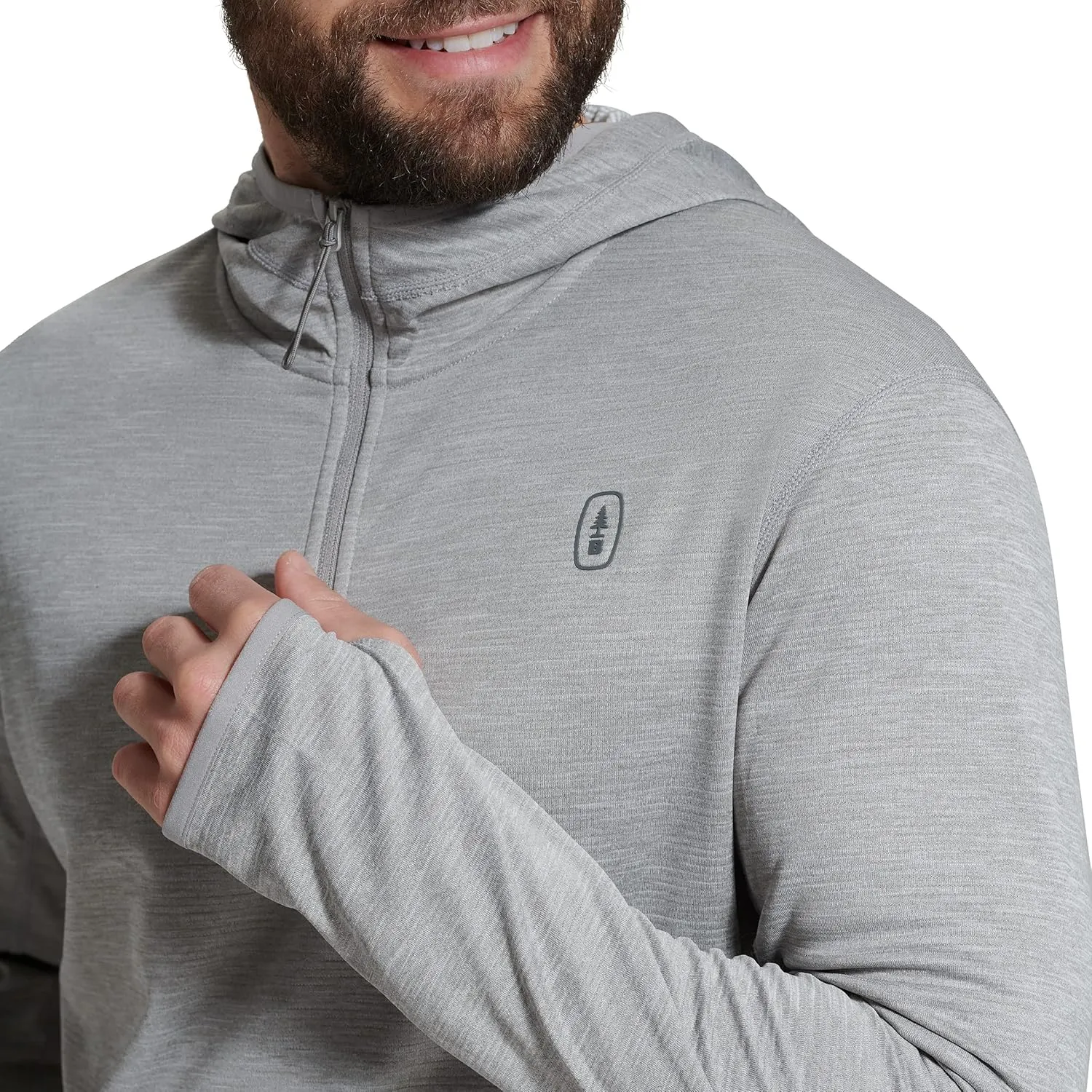 BASS OUTDOOR Men's Pullover Kangaroo Lightweight Knit Sweater
