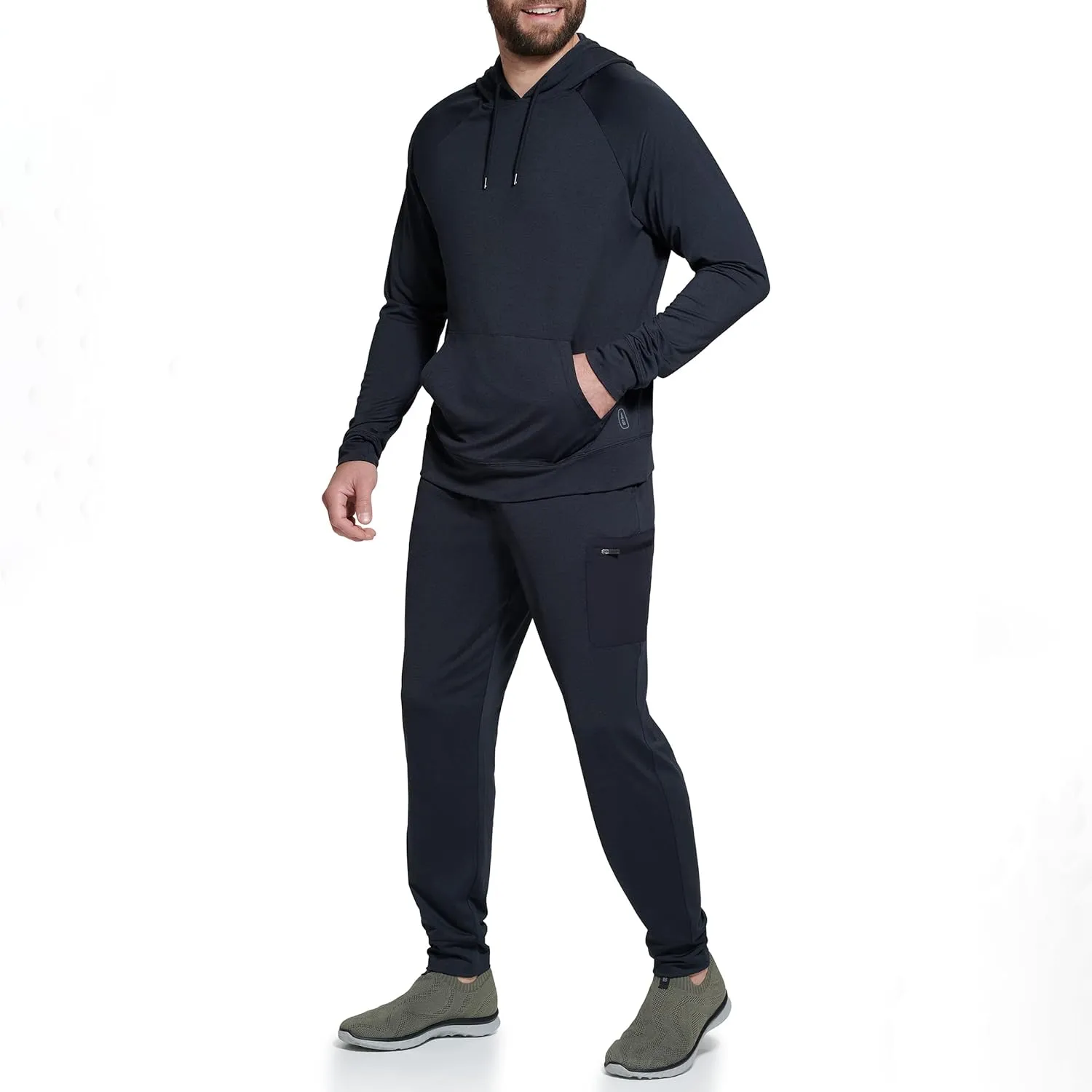 BASS OUTDOOR Men's Pullover Kangaroo Lightweight Knit Sweater