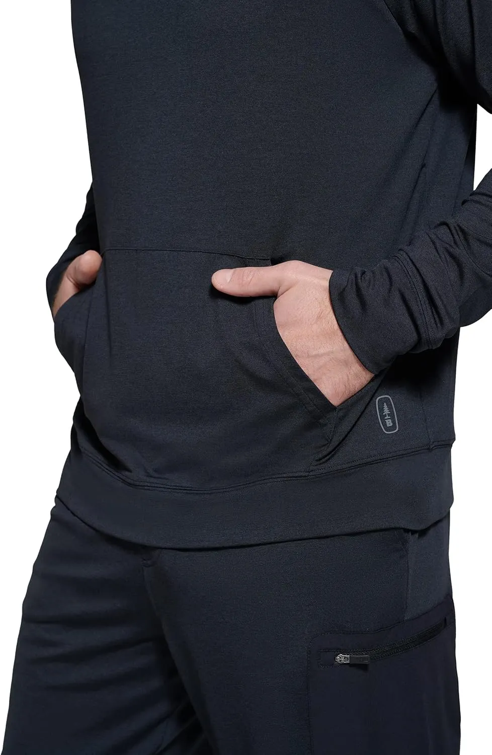 BASS OUTDOOR Men's Pullover Kangaroo Lightweight Knit Sweater