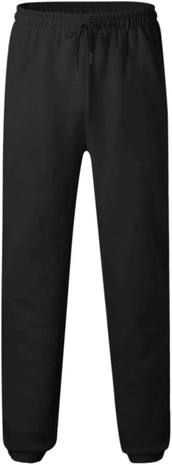 Big and Tall Sweatpants for Men Lightweight Joggers Quick Dry Warm Sherpa Lined Athletic Sweatpants Winter Drawstring