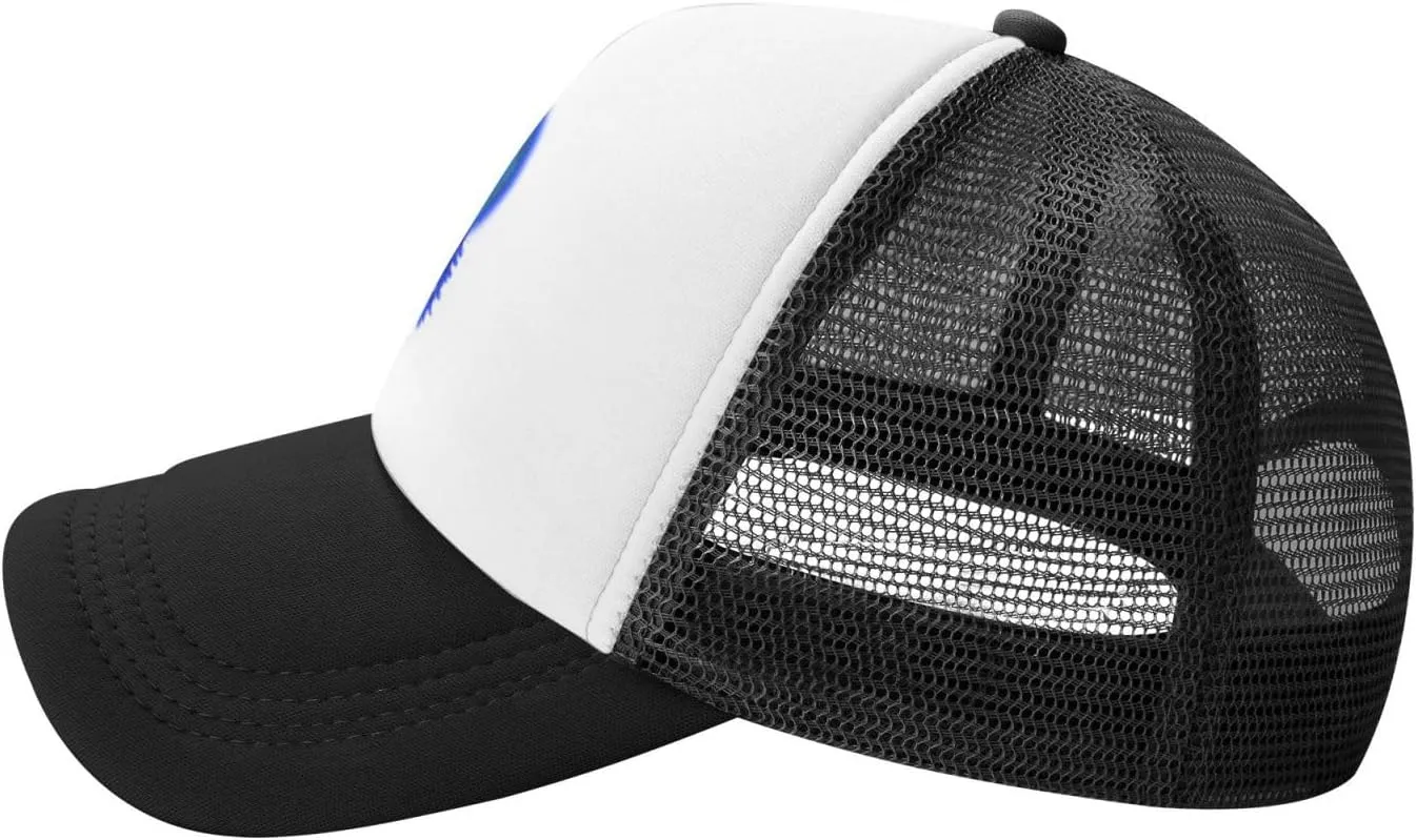 Bigfoot Trucker Hat Cap Adjustable Snapback Baseball Cap for Men Women Breathable Mesh Hat Black