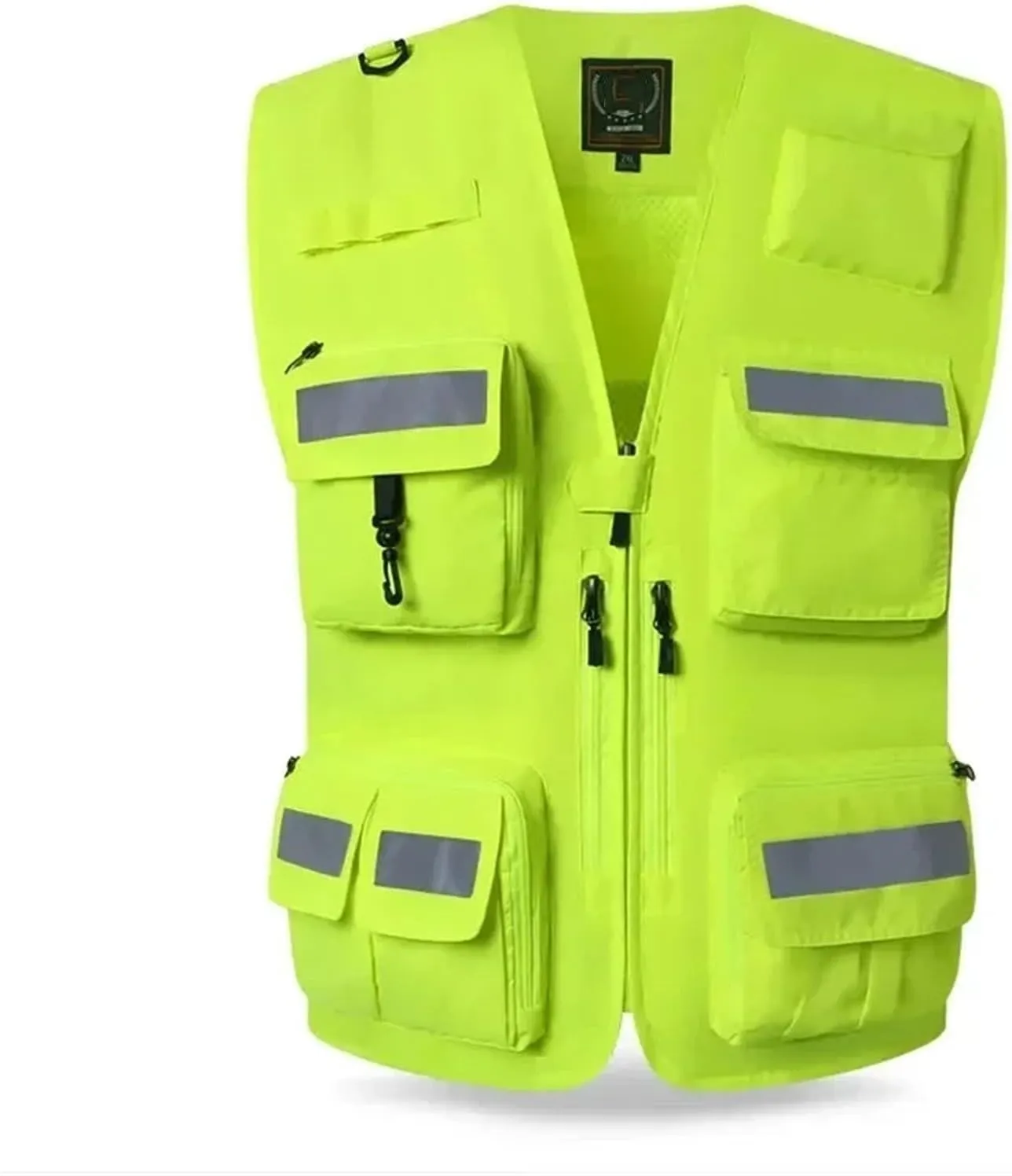 Biking Reflective Vest Breathable Mesh Construction Workwear Motorcycle Cycling Vest Night Running Wear