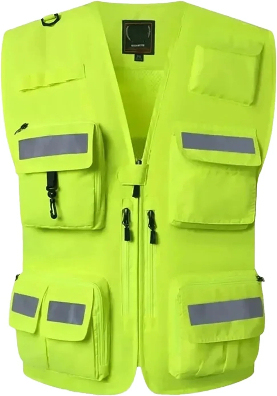 Biking Reflective Vest Breathable Mesh Construction Workwear Motorcycle Cycling Vest Night Running Wear