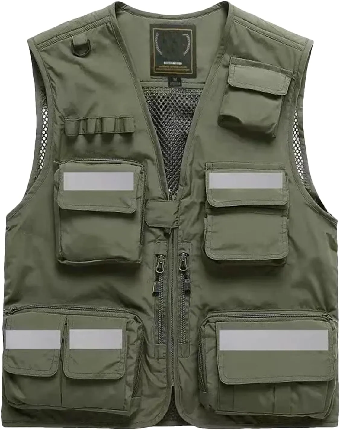 Biking Reflective Vest Breathable Mesh Construction Workwear Motorcycle Cycling Vest Night Running Wear