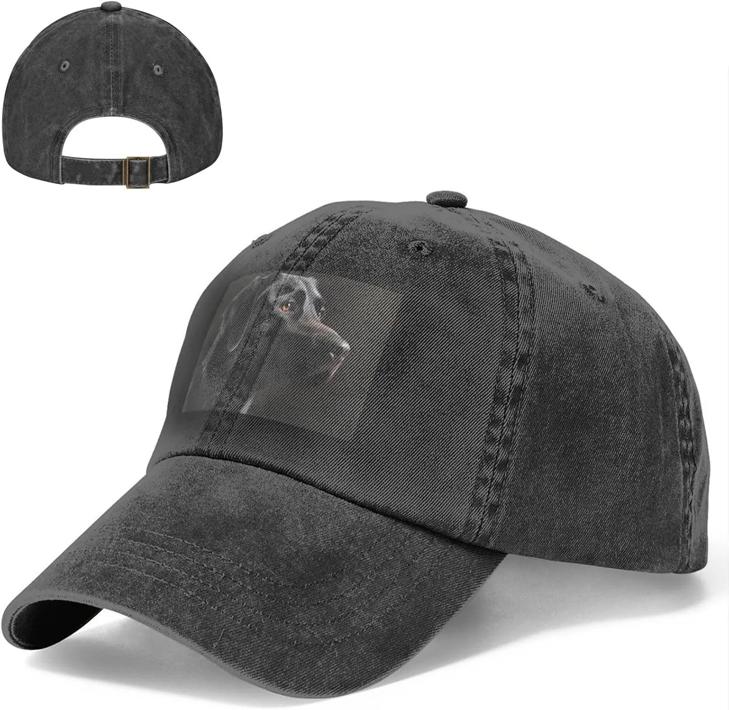 Black Labrador Unisex Baseball Cap Breathable Cotton Trucker Hat Classic Denim Dad Hat Summer Sun Hat