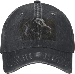 Black Labrador Unisex Baseball Cap Breathable Cotton Trucker Hat Classic Denim Dad Hat Summer Sun Hat