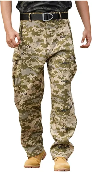 Camo Tactical Pants Men Zip Off Water Resistant Ripstop Pants Athletic Quick Dry Apparel Outdoor