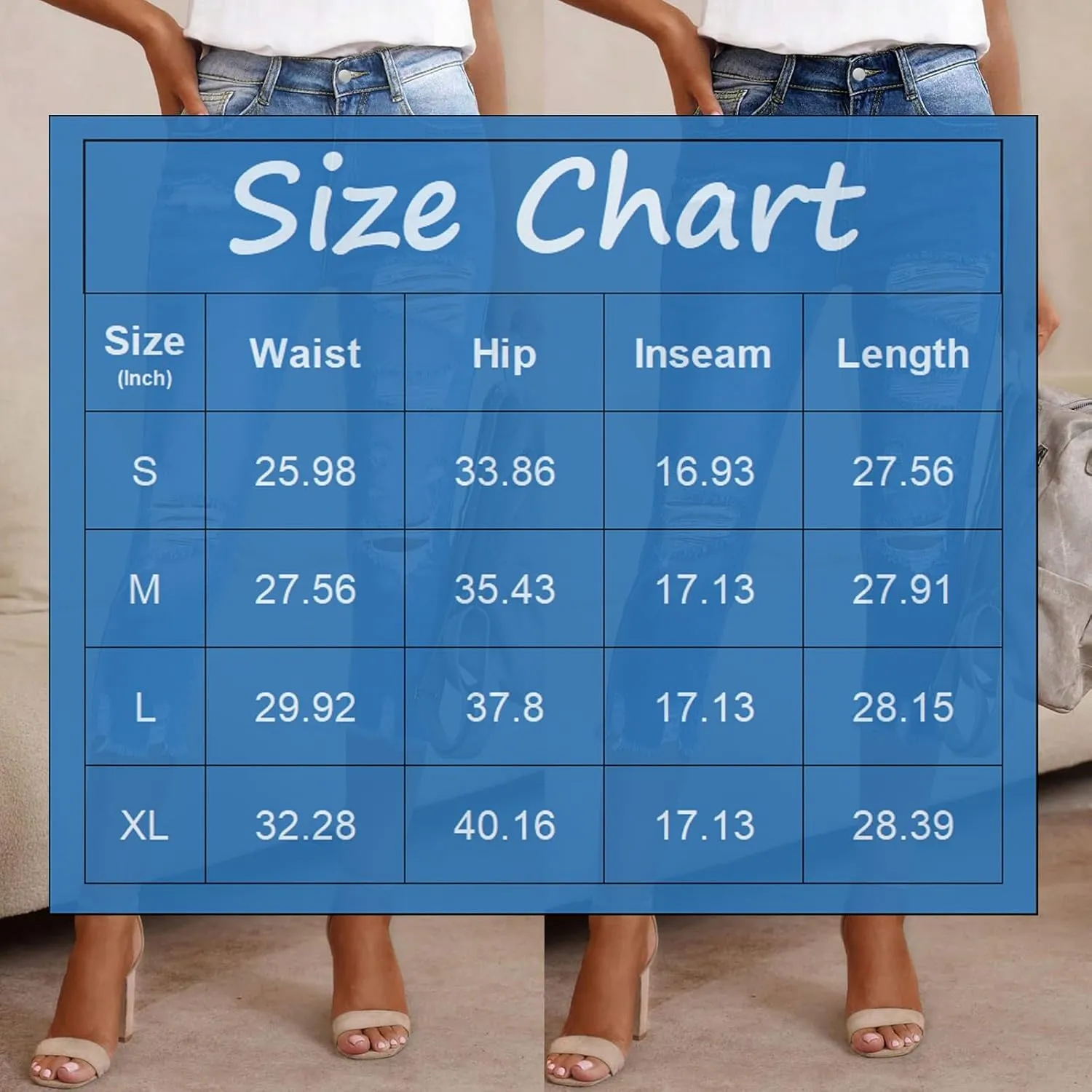 Capri Jeans for Women Stretch Skinny Distressed Denim Capris with Pockets High Waisted Straight Leg Ripped Jeans
