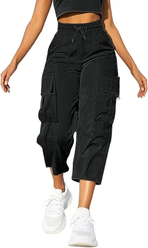 Cargo Pants for Women 2025 High Waisted Casual Wide Leg Pants Baggy Stretchy Wide Leg Y2K Streetwear with Pockets