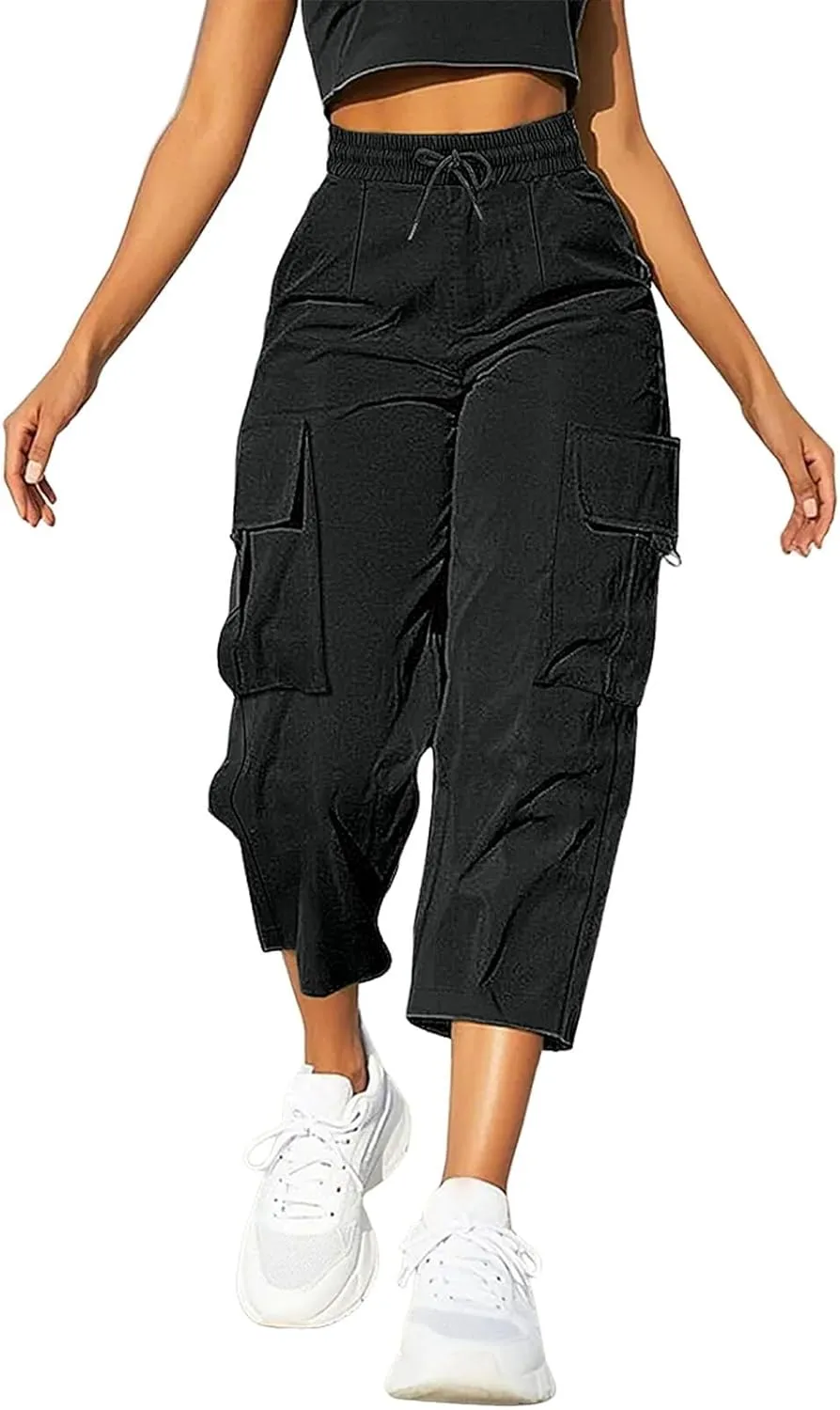 Cargo Pants for Women 2025 High Waisted Casual Wide Leg Pants Baggy Stretchy Wide Leg Y2K Streetwear with Pockets