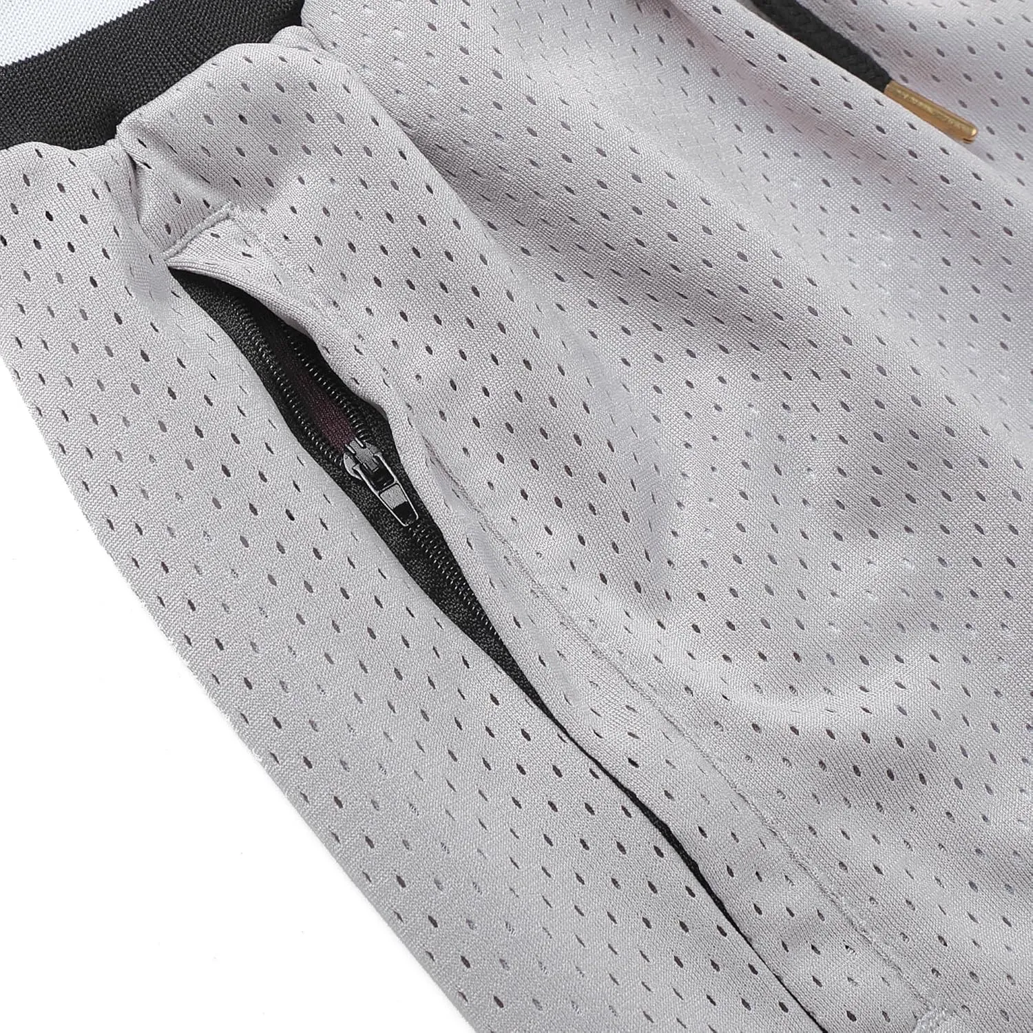 DEHANER Men's Basketball Shorts with Zip Pockets for Workout Gym Sports, Featuring Breathable Mesh Fabric