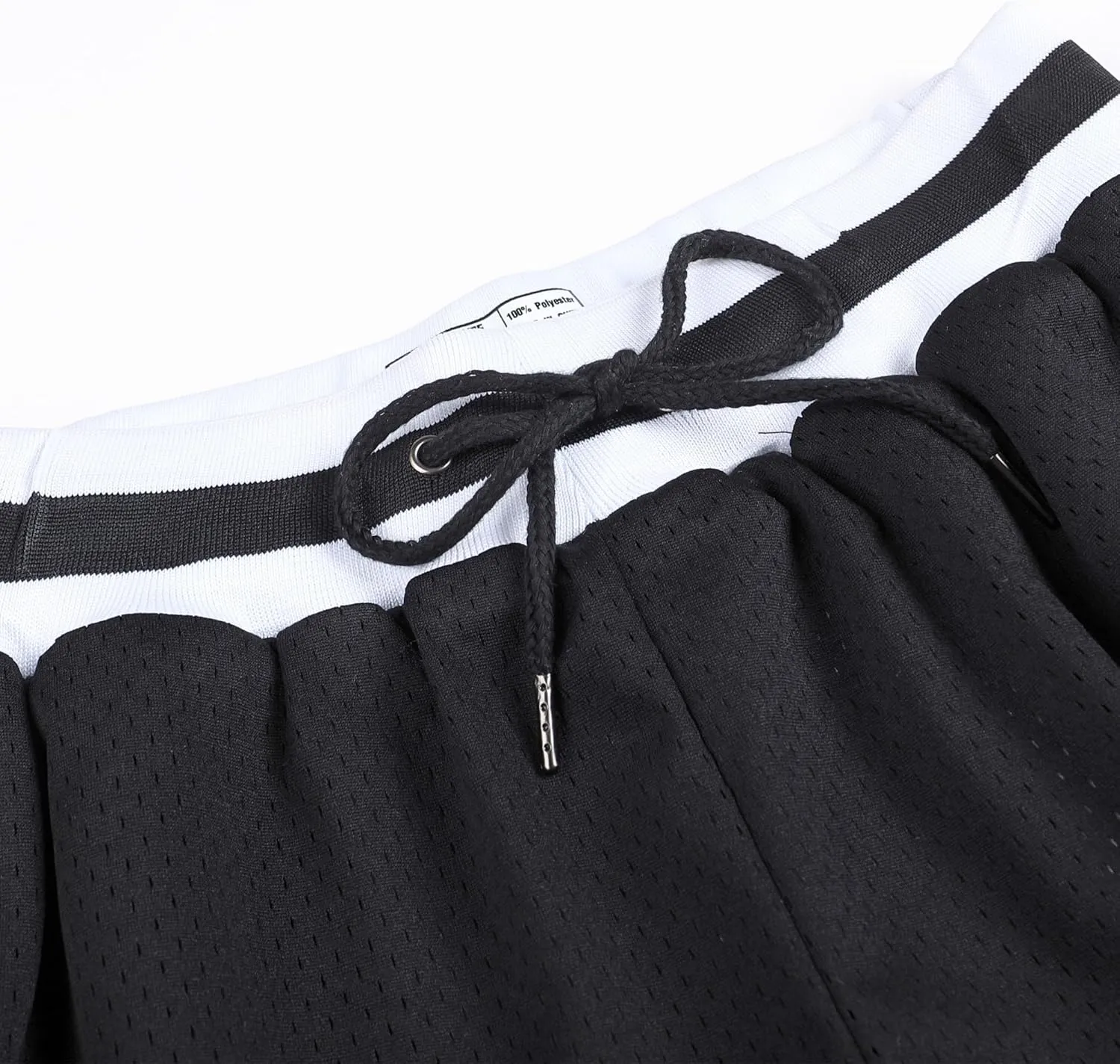 DEHANER Men's Basketball Shorts with Zip Pockets for Workout Gym Sports, Featuring Breathable Mesh Fabric