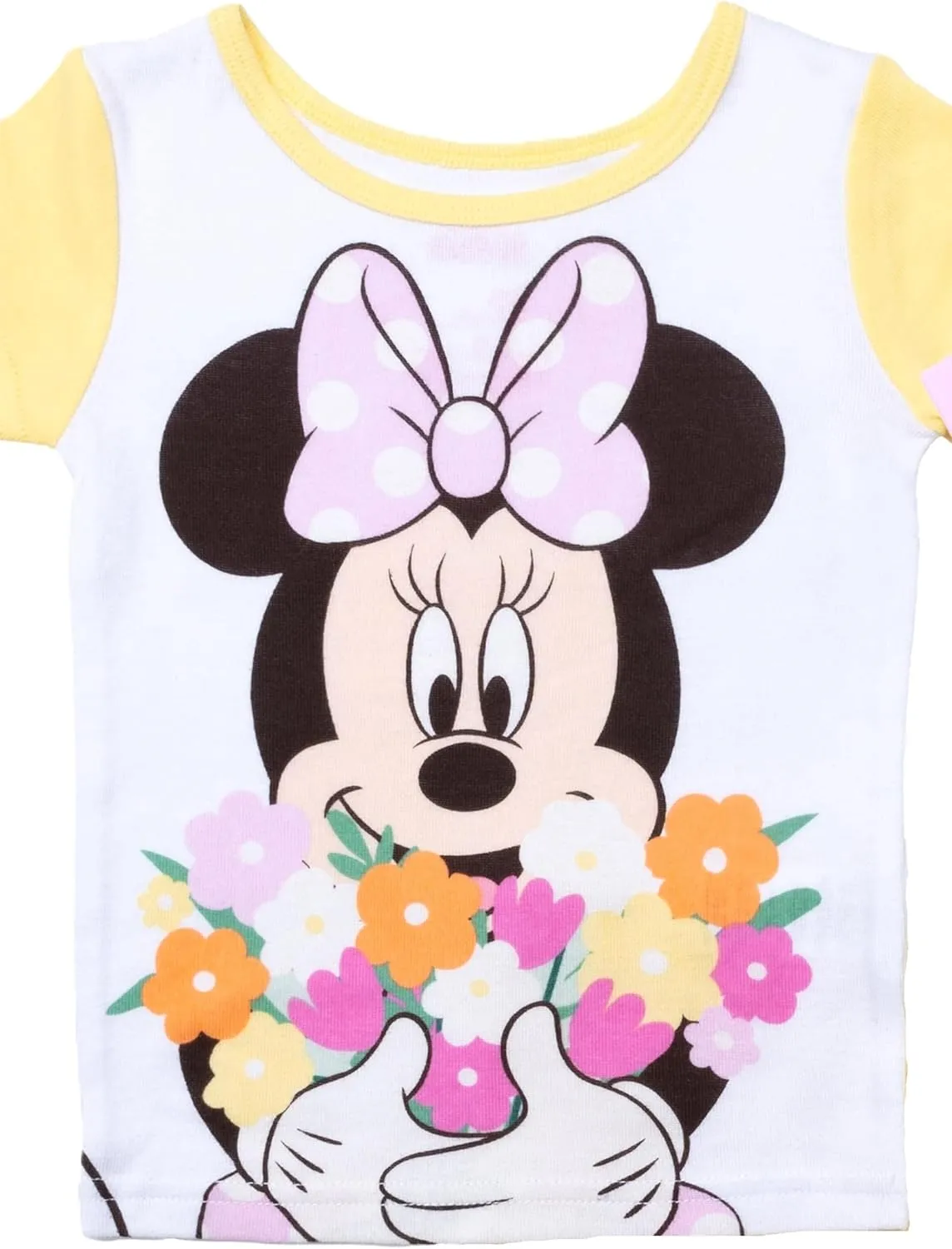 Disney Toddler/Little/Big Girls' Princess Pajama Set 4-Piece Cotton Sleepwear