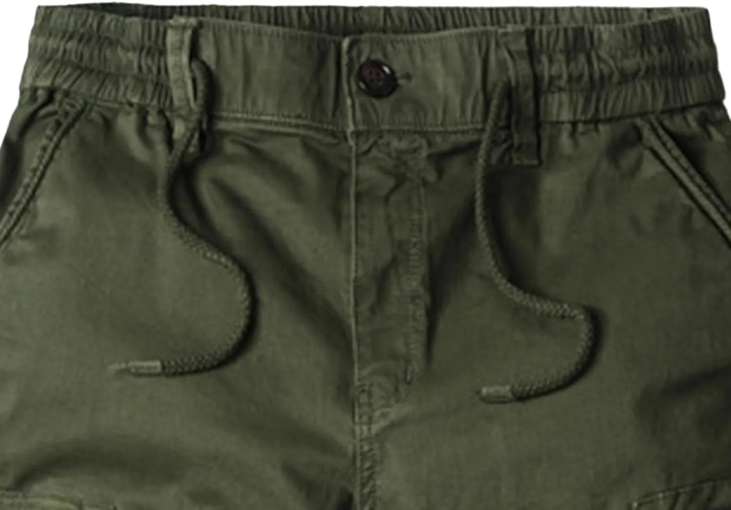 Drawstring Casual Cargo Pants for Men Multi-Pockets Military Cargo Trousers Lightweight Athletic Hiking Sweatpants