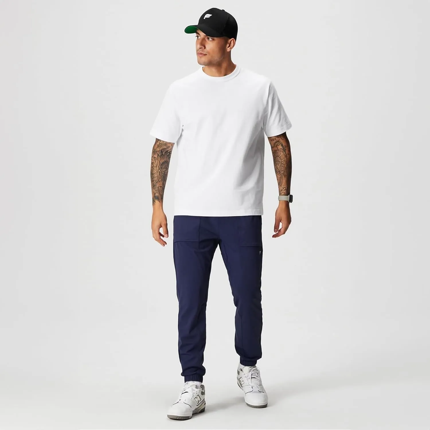 Fabletics Men's The One Jogger, Quick-Dry, Hidden Pockets, Zip Pockets, UPF Protection, Anti-Stink, Lightweight