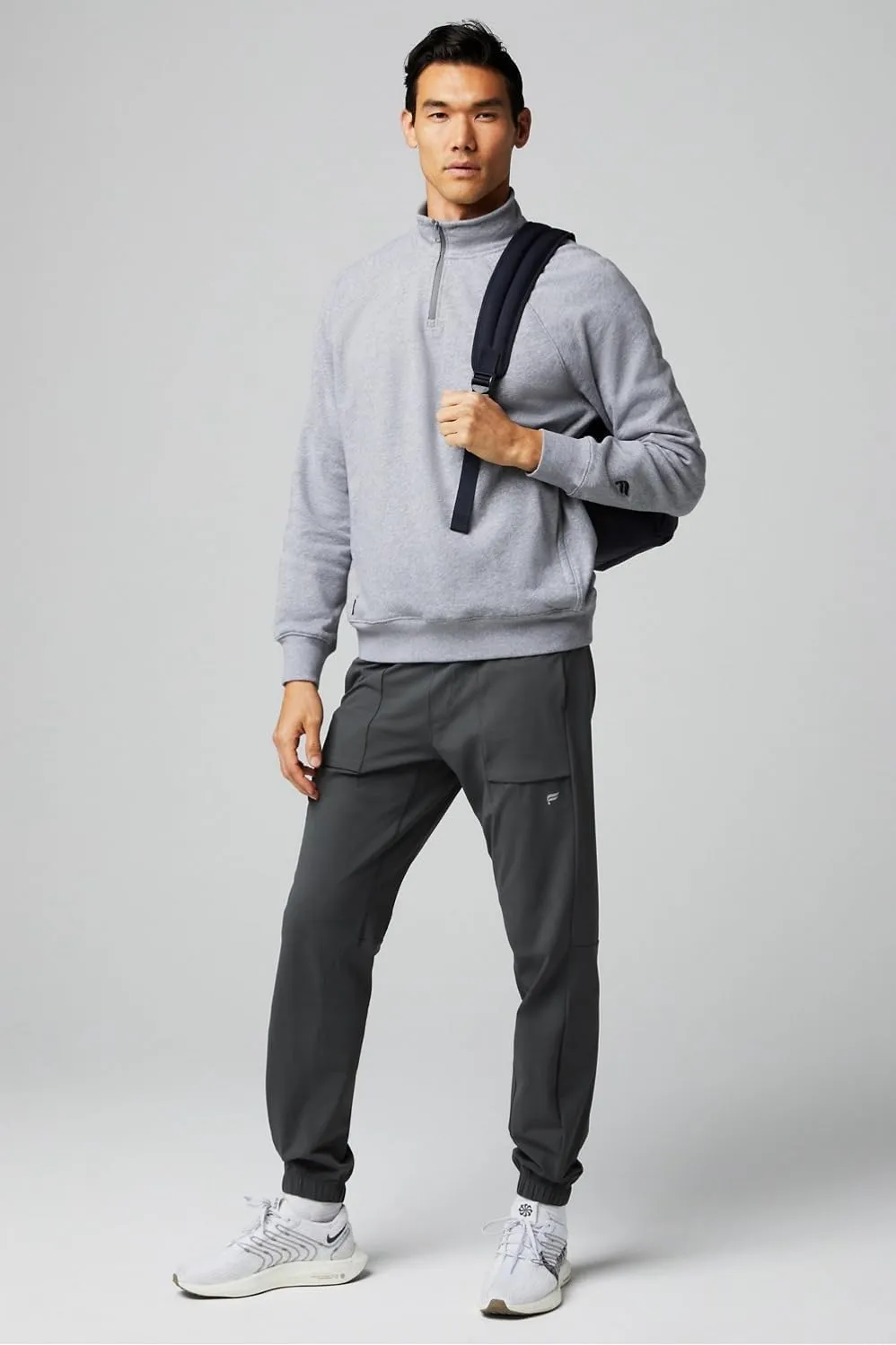 Fabletics Men's The One Jogger, Quick-Dry, Hidden Pockets, Zip Pockets, UPF Protection, Anti-Stink, Lightweight
