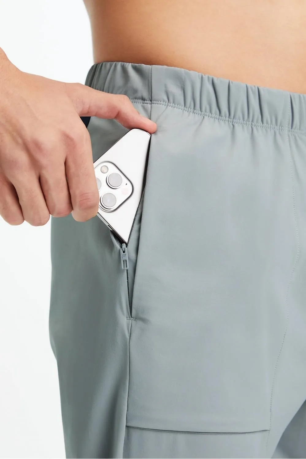 Fabletics Men's The One Jogger, Quick-Dry, Hidden Pockets, Zip Pockets, UPF Protection, Anti-Stink, Lightweight