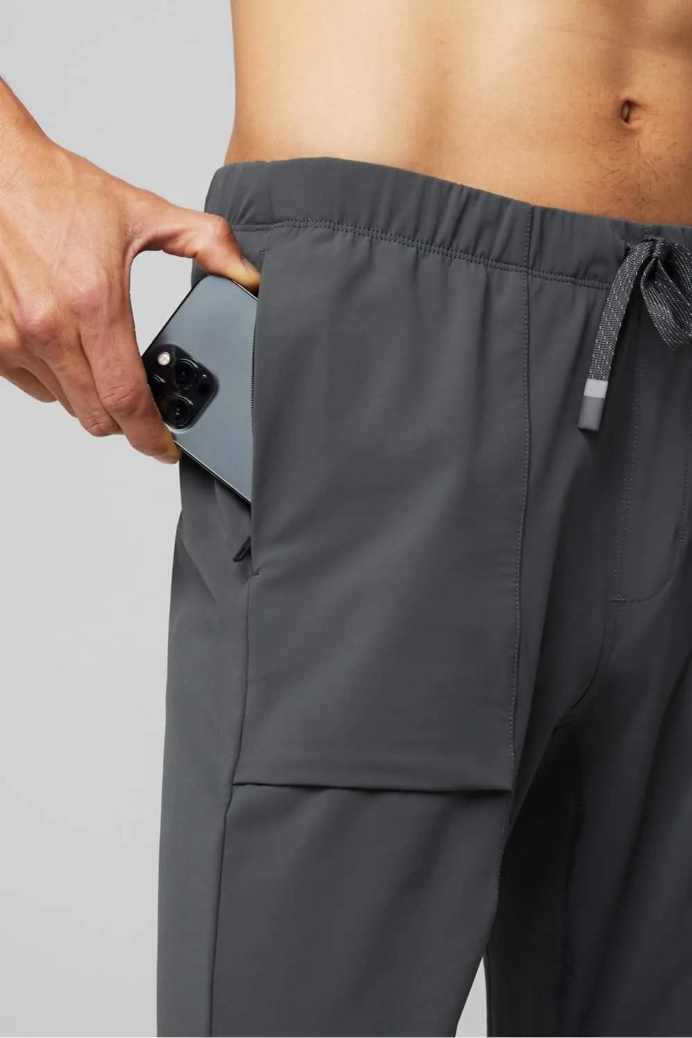 Fabletics Men's The One Jogger, Quick-Dry, Hidden Pockets, Zip Pockets, UPF Protection, Anti-Stink, Lightweight