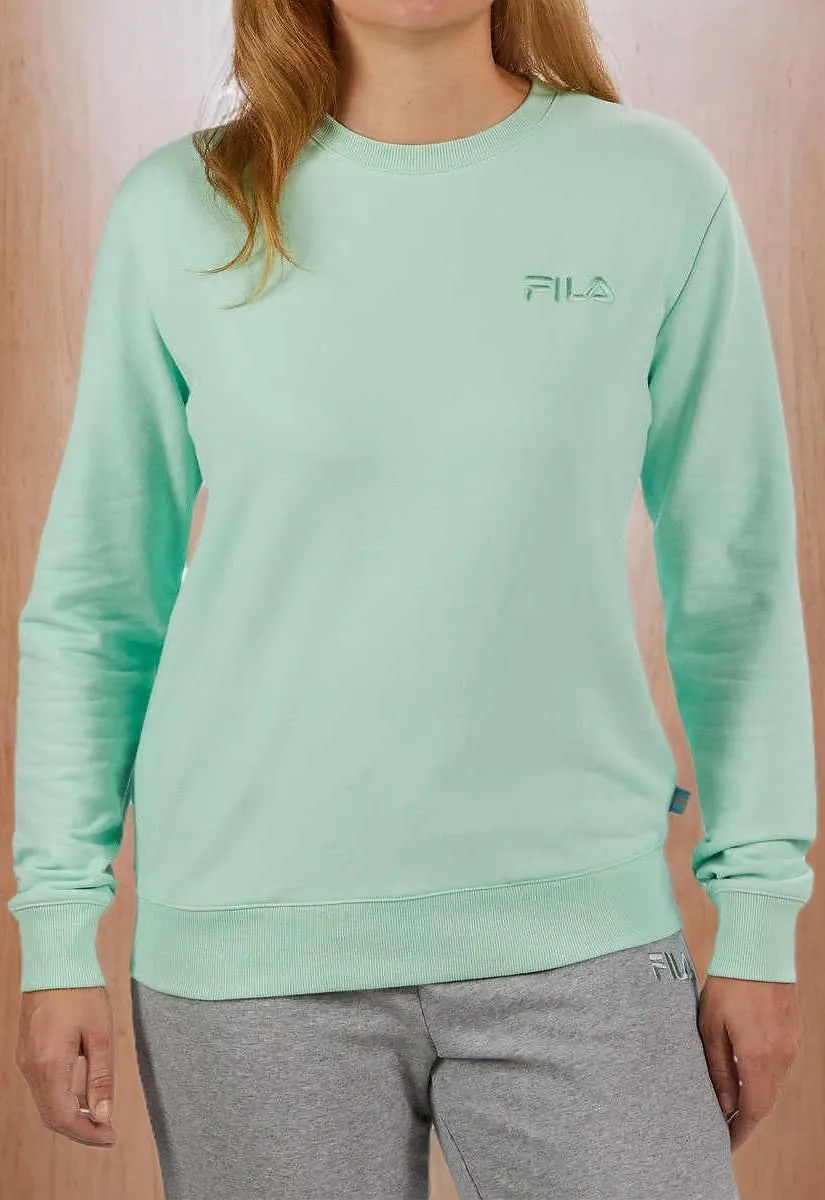 Fila Womens Midweight French Terry Crewneck Long Sleeve Sweatshirt