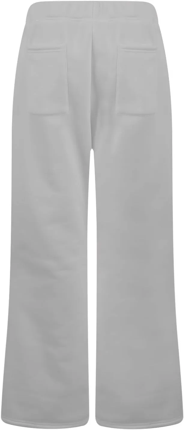 Flare Wide Leg Sweatpants Women Elastic High Waisted Joggers with Pockets Comfy Athletic Lounge Pants Sweats