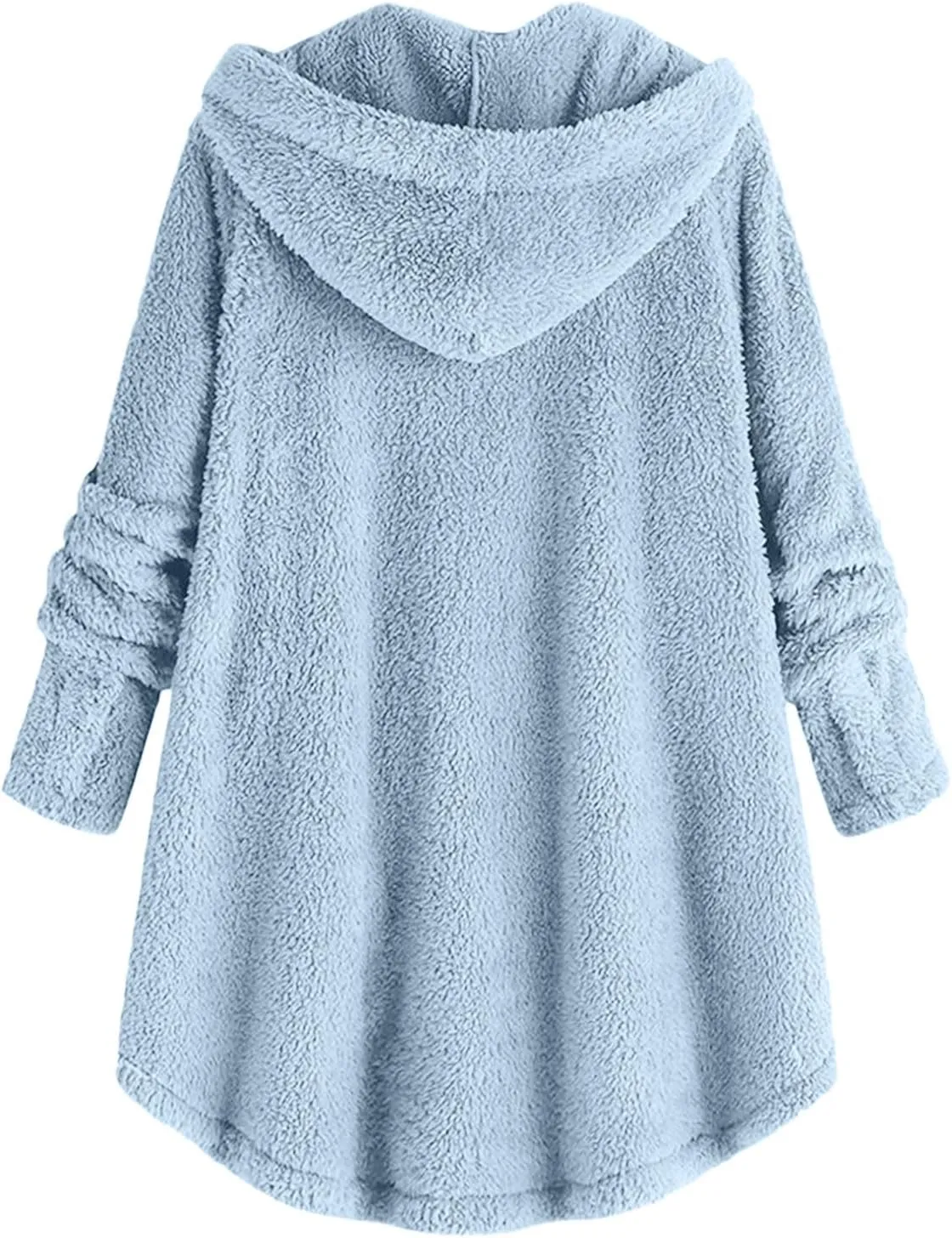 Fleece Coats for Women Sherpa Lined Wool Sweatshirts Winter Warm Fuzzy Pullover Thermal Underwear Loungewear