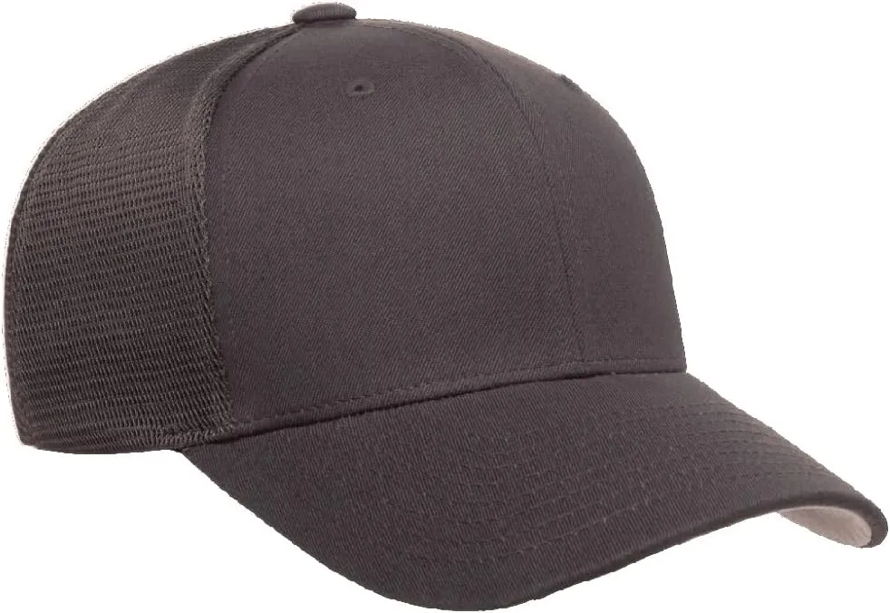 Flexfit 110M Mesh Trucker Mid-Profile Breathable Mesh Back Adjustable Snapback Cap | Bulk Pack Available