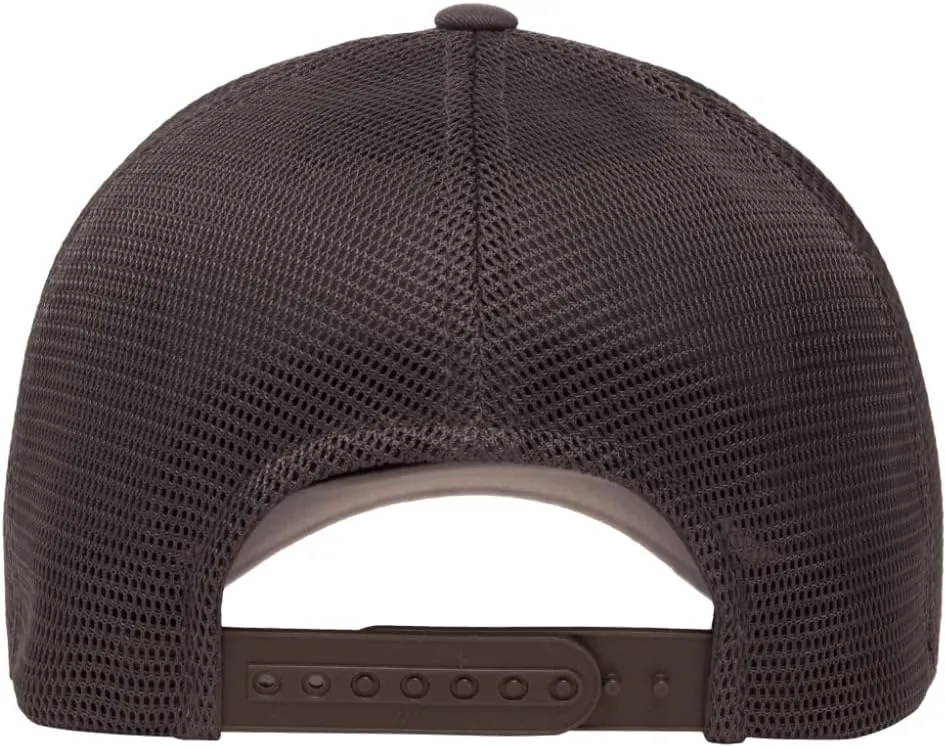 Flexfit 110M Mesh Trucker Mid-Profile Breathable Mesh Back Adjustable Snapback Cap | Bulk Pack Available