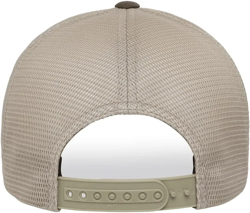 Flexfit 110M Mesh Trucker Mid-Profile Breathable Mesh Back Adjustable Snapback Cap | Bulk Pack Available
