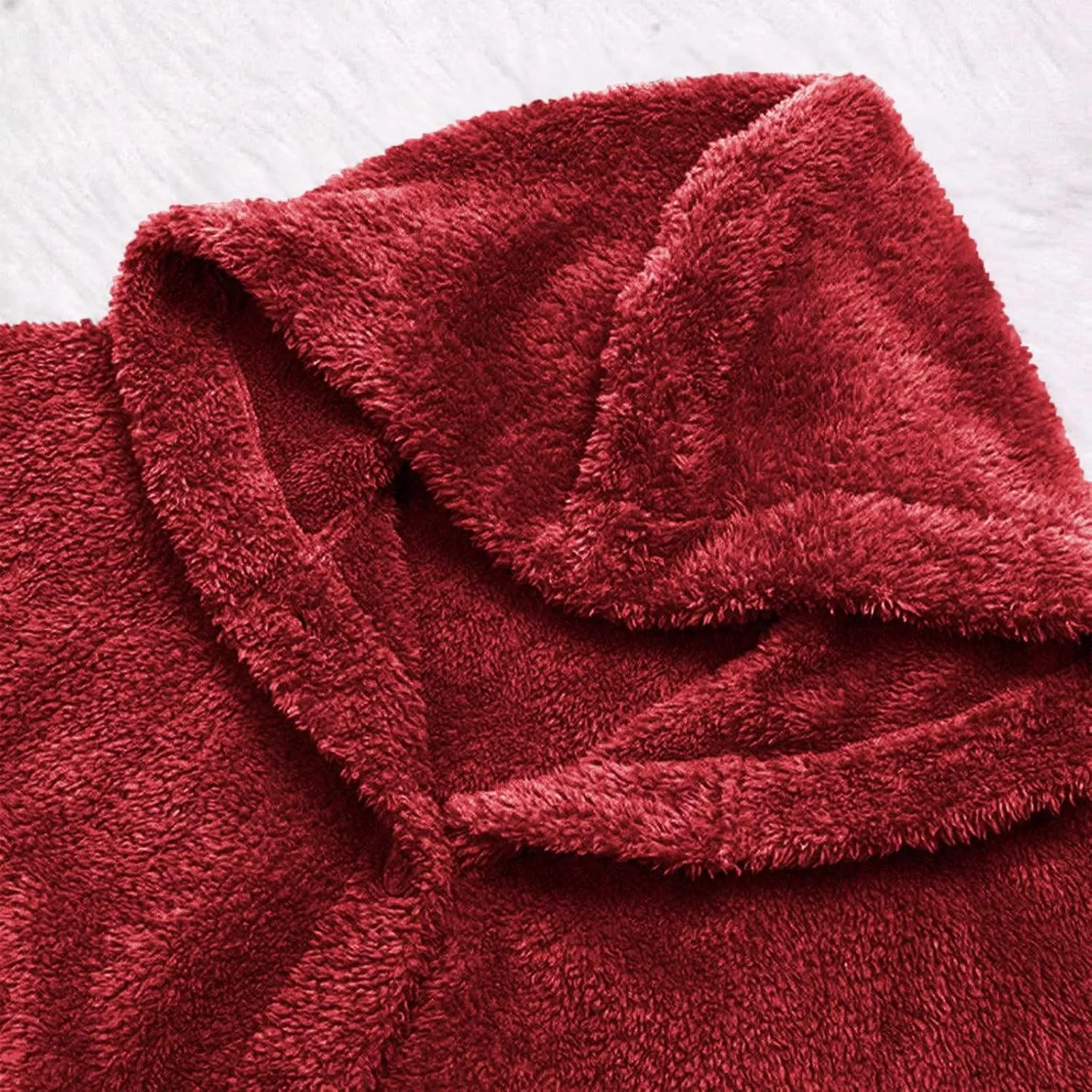 Fuzzy Fleece Hooded Button Down Jacket For Women Oversized Warm Winter Sherpa Cardigan Coat Loungewear