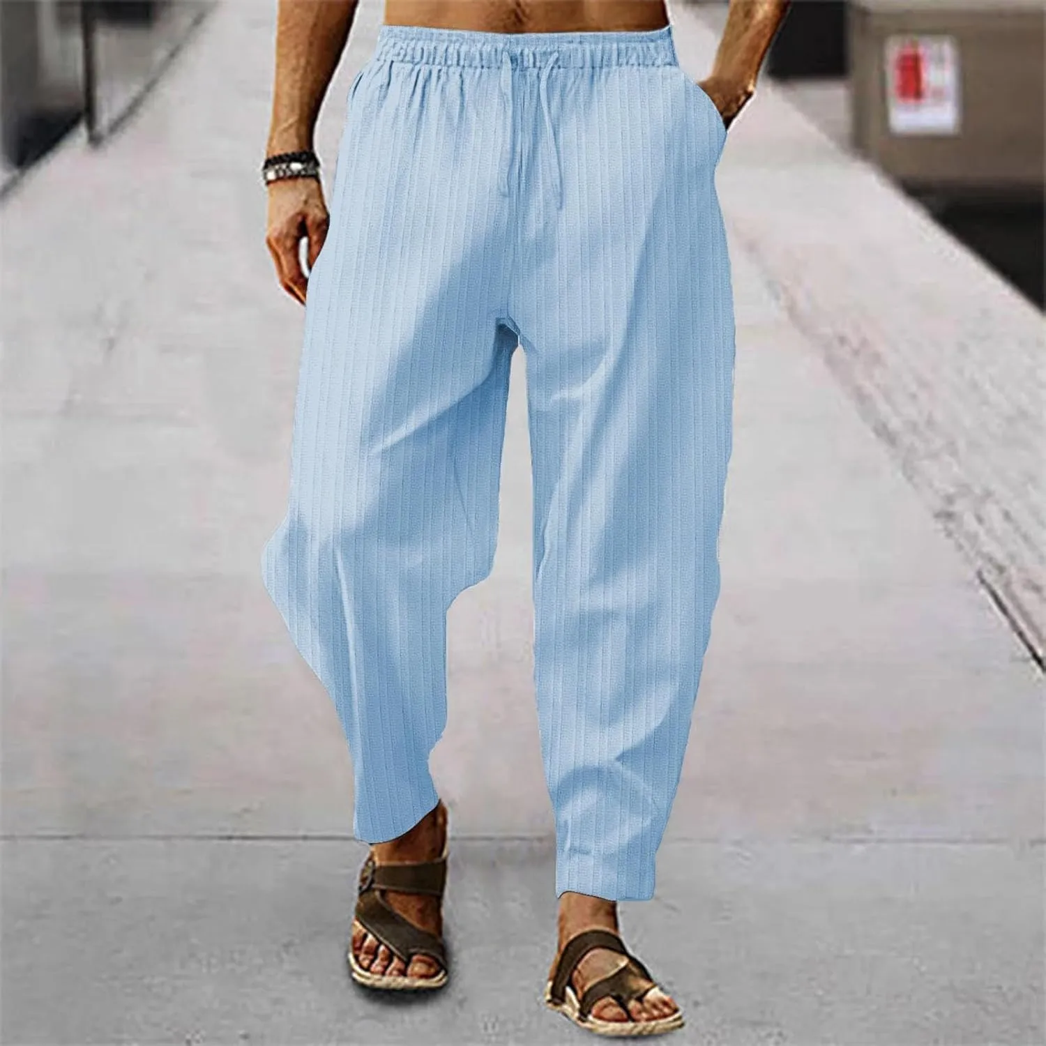 GIERIDUC Men’s Active Athletic Sweatpants Straight Fit Chinos Pants Men Mens Slim Fit Corduroy Jeans Best Mens Cord Trousers